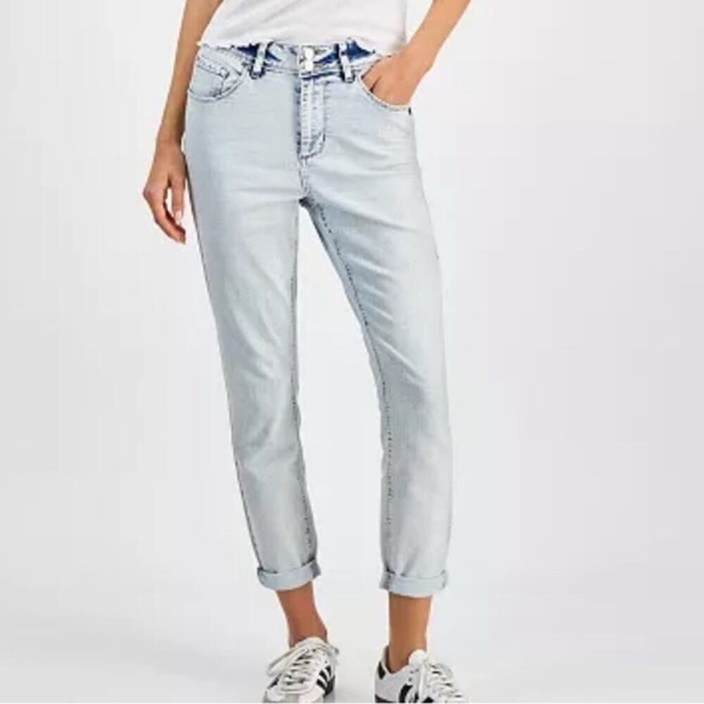 Indigo Rein Mid Rise Light Wash Crop Jeans 11 / 29